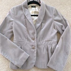 New with tags velvet peplum blazer with satin lining